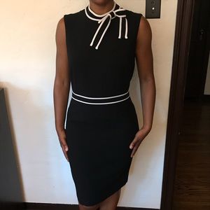 Black High Neck Dress